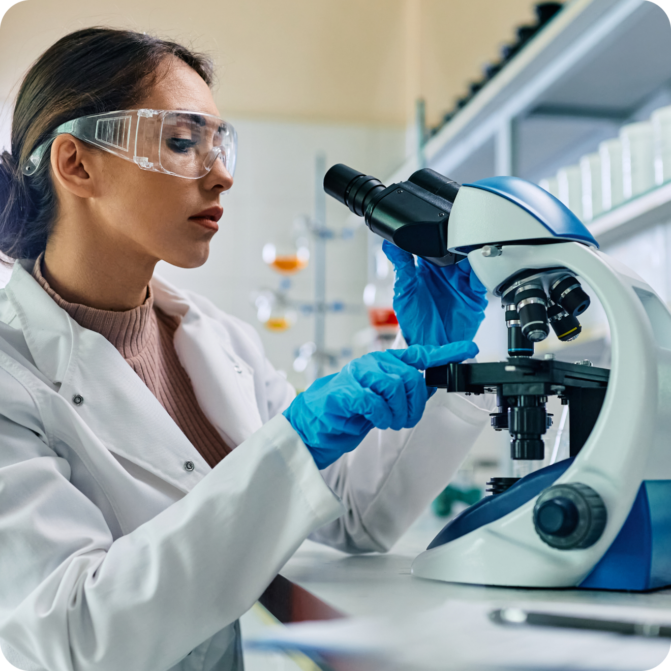 Scientist in Working in a Lab